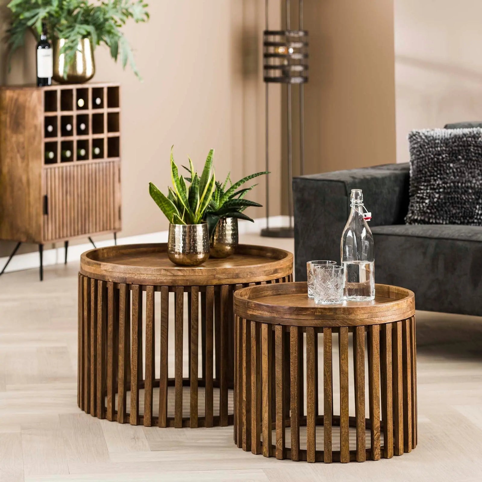 tables rondes style industriel