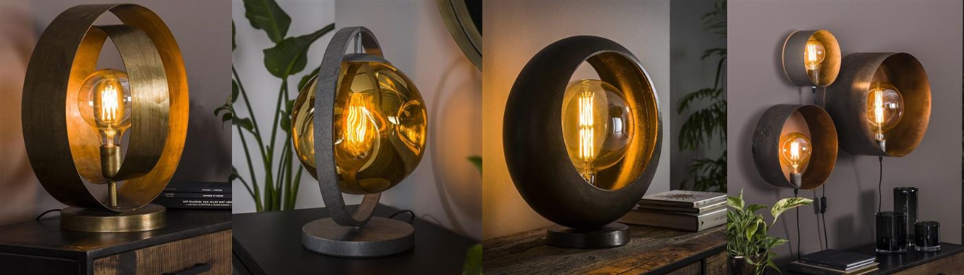 Lampe Sur Pied Style Industriel Saturne - lyadesign