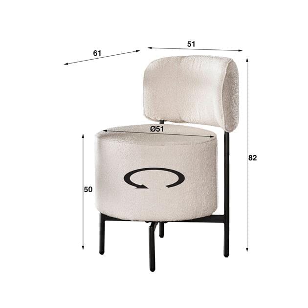 Emballage de la Chaise Cocktail Boucle, vendu en pack de deux pièces.