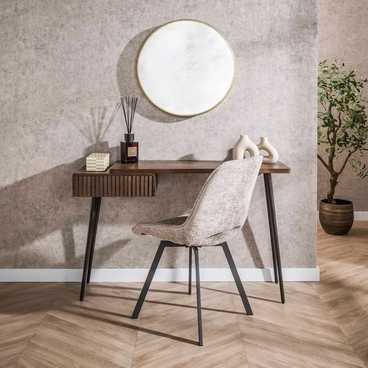 Console en Acacia Massif Chaise