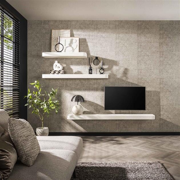 L&#39;ensemble des Etagères Marbre Blanc Avec les différents tailles