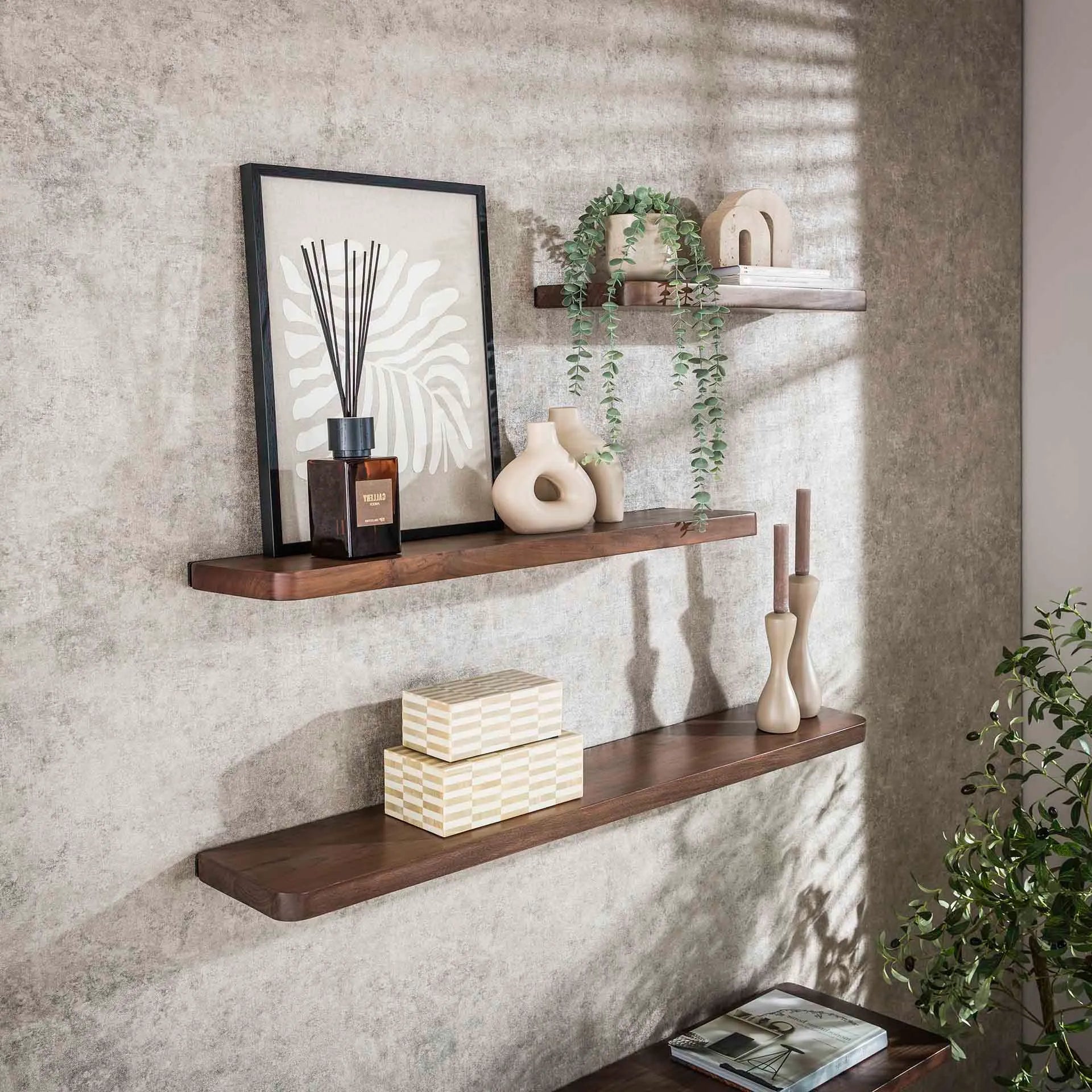 Etagere Murale En Bois Acacia