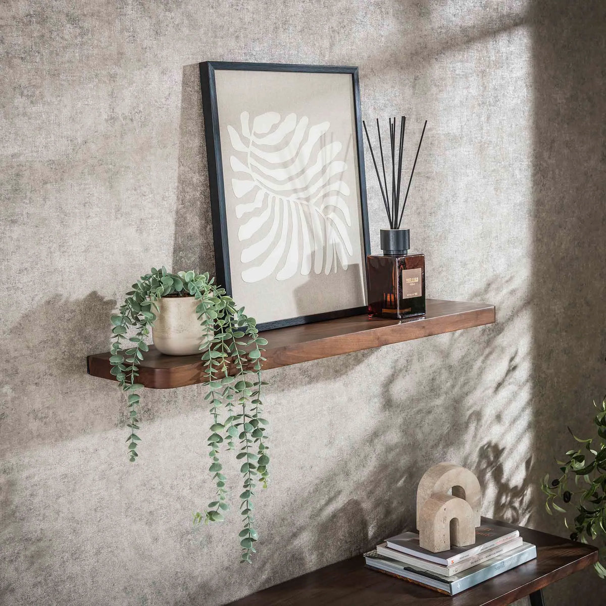 Etagere Murale En Bois Acacia 90cm 