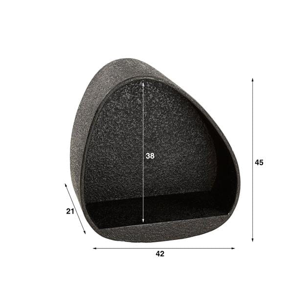 Étagère triangle murale en métal liquide 