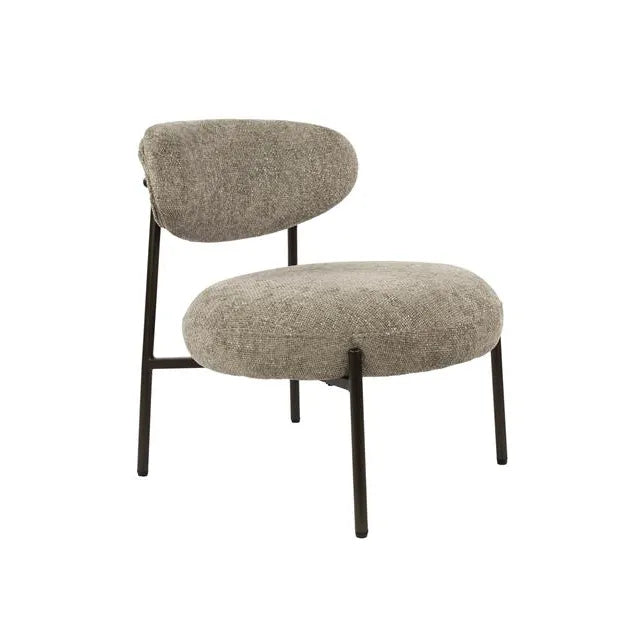 Fauteuil de Salon Round Beige Fond Blanc