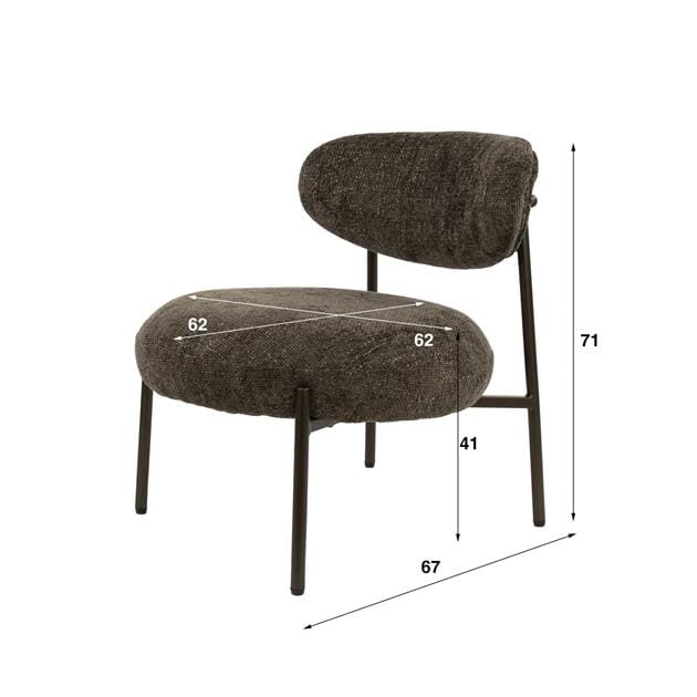 Fauteuil de Salon Round Dimensions