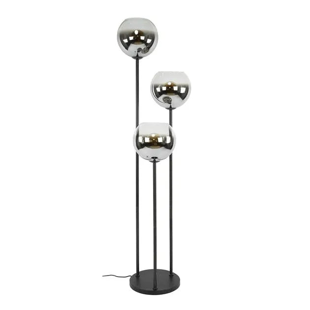 Lampadaire 3 Globes Fond Blanc