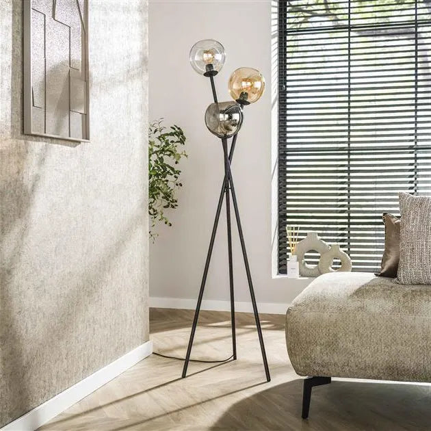 Lampadaire Metal Trepied Non Allume