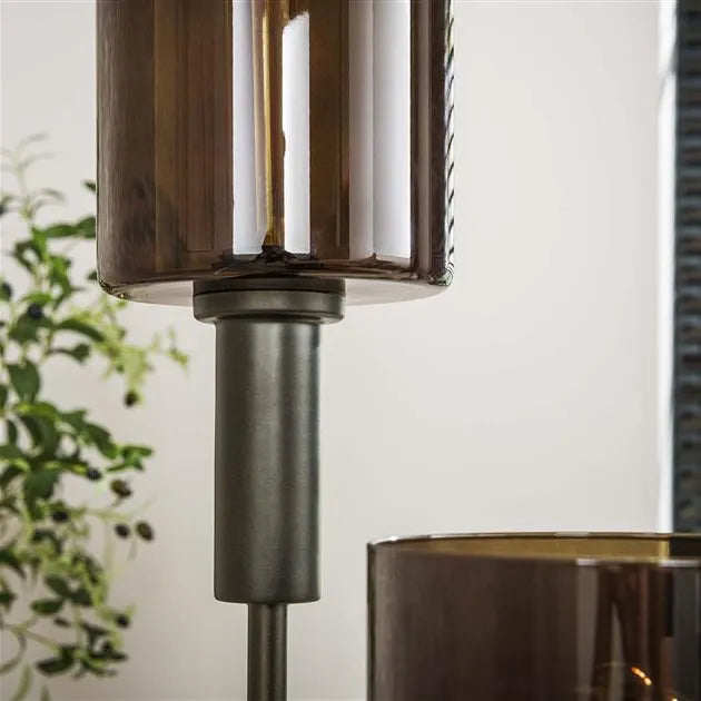 Lampadaire Verre 3 Lampes Details