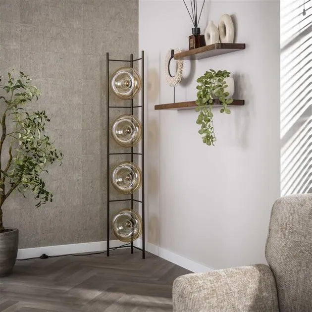 Lampadaire Verre 4 Lampes Non Allume