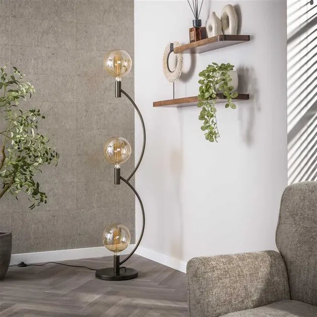 Lampadaire en Métal Bronze Non Allume