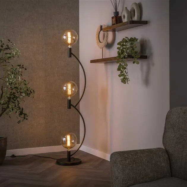 Lampadaire en Métal Bronze