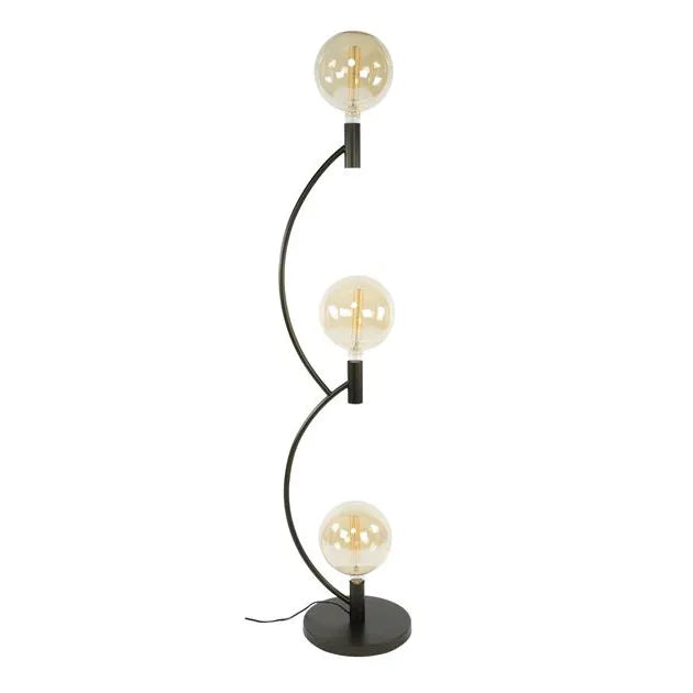 Lampadaire en Metal Bronze Fond Blanc