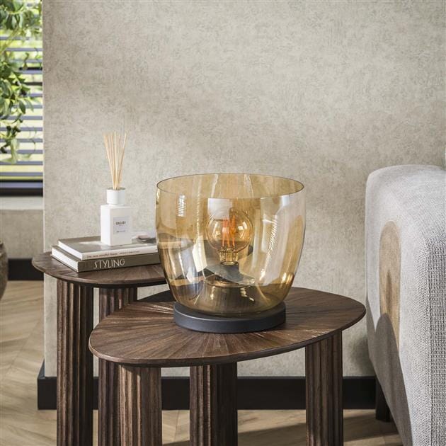 Lampe A Poser Chic Spirale Amber L