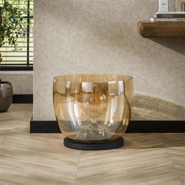 Lampe A Poser Chic Spirale Amber XXL