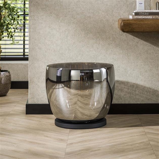 Lampe A Poser Chic Spirale Chrome XXL