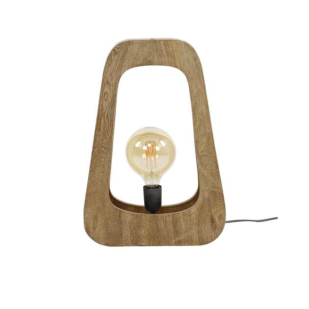 Luminaire en bois de manguier avec source lumineuse LED.