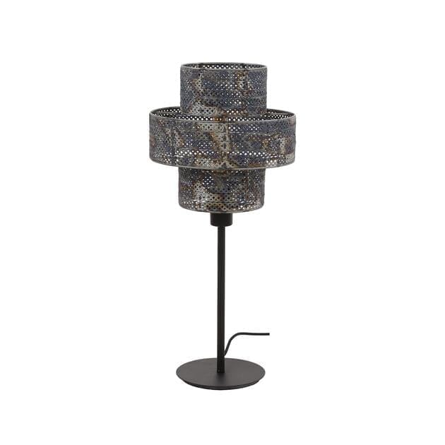 Lampe de bureau style industriel avec couleur noire et brune

