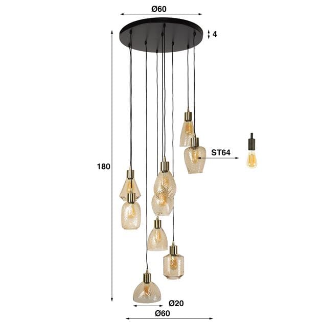 Luminaire Suspension Design dimensions
