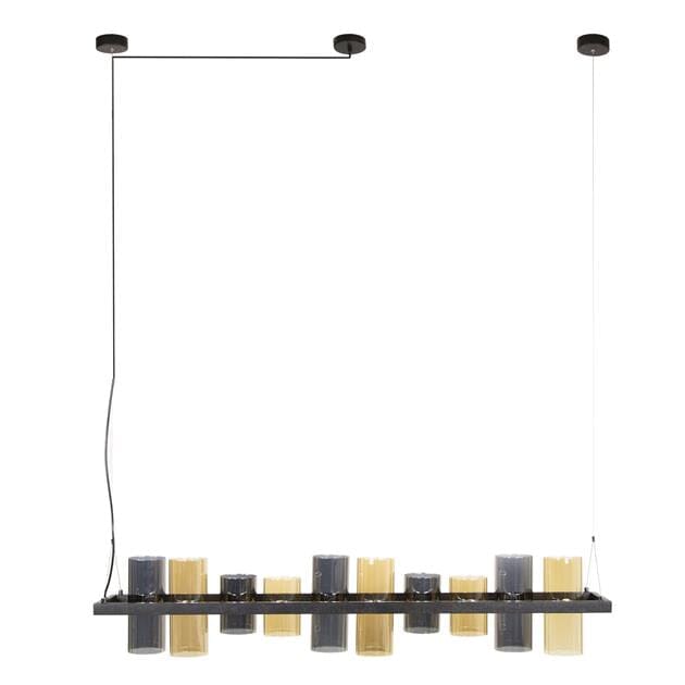 Luminaire Suspension Verre Colore  salle a manger  details