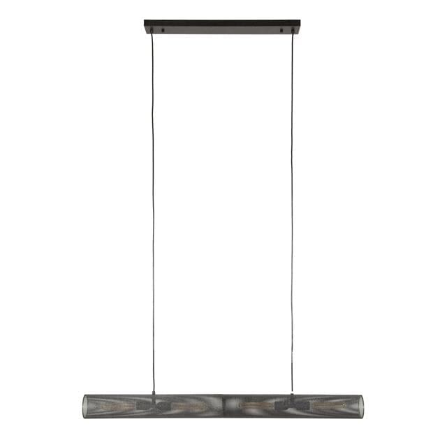 Luminaire Suspension Métal Noire Fond Blanc