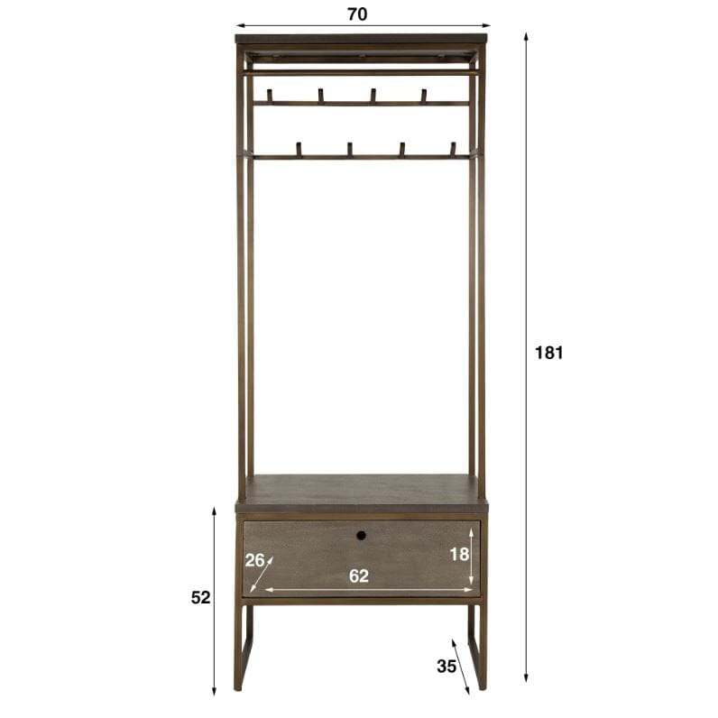 Porte Manteau Armoire Dimensions