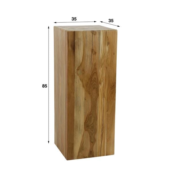 Les dimensions du Sellette plante en teck de 85 cm