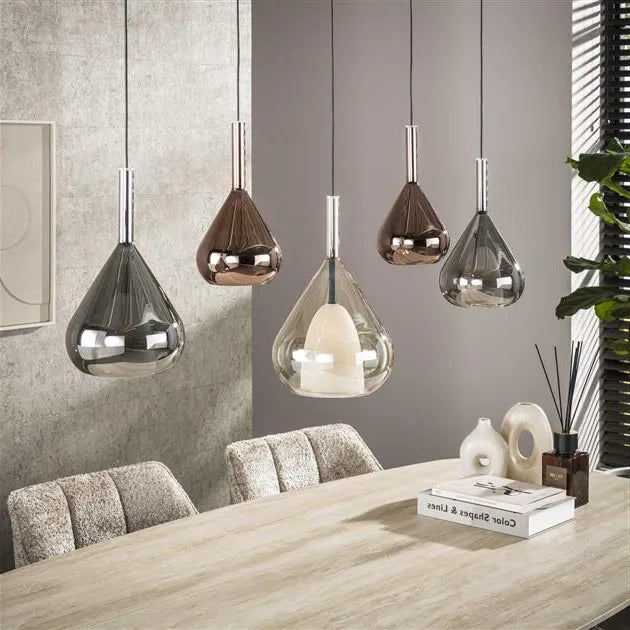 Suspension Goutte D&#39;Eau Verre Non Allume