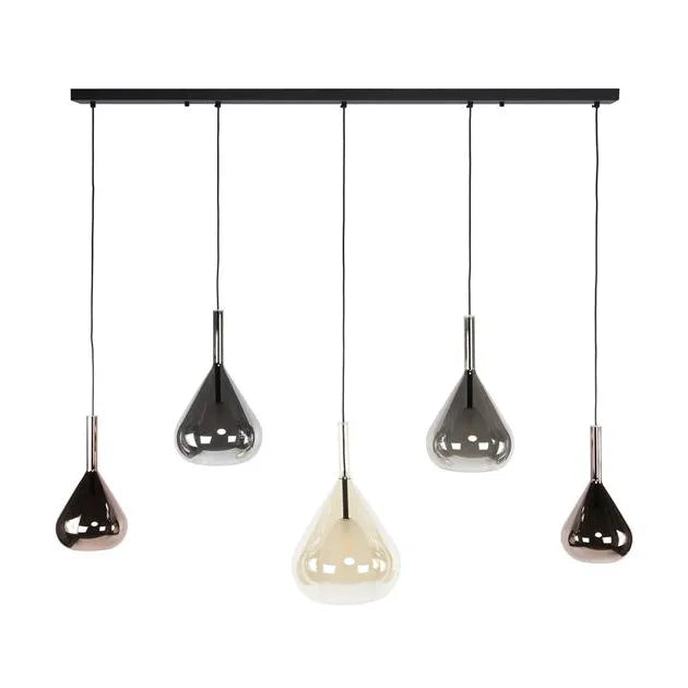 Suspension Goutte D&#39;Eau Verre Fond Blanc