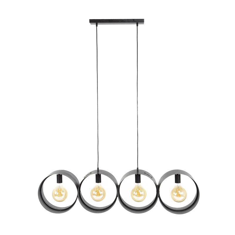 Suspension Industrielle Salon Métal Fond Blanc