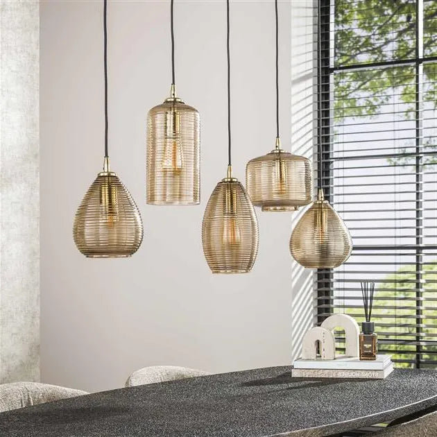 Suspension Luminaire 5 Lampes Non Allume