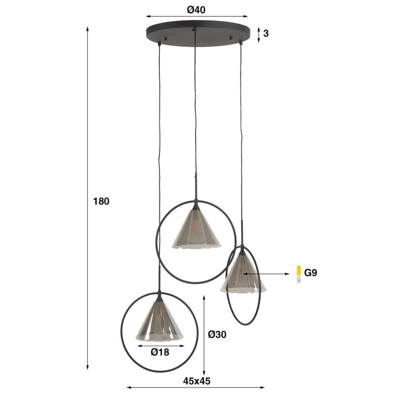 Suspension Luminaire Design Dimensions