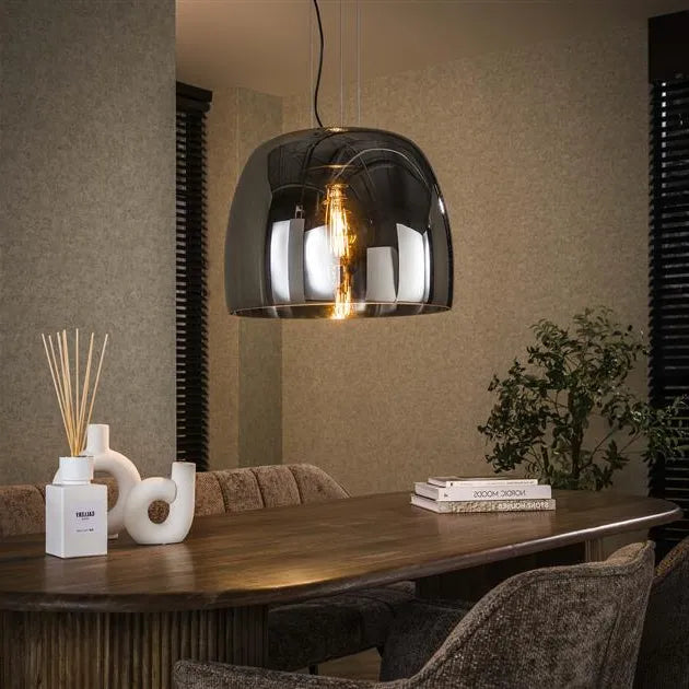 Suspension Luminaire En Verre Coloré Gris