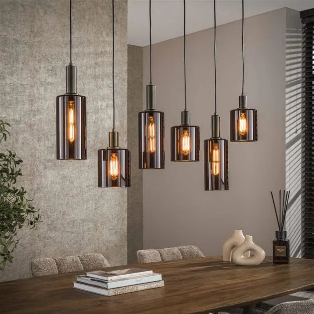 Suspension Verre Marron 2