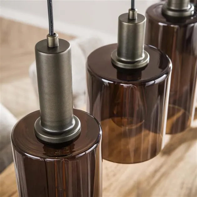 Suspension Verre Marron Details