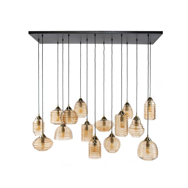 Suspension en Verre Tendance Fond Blanc