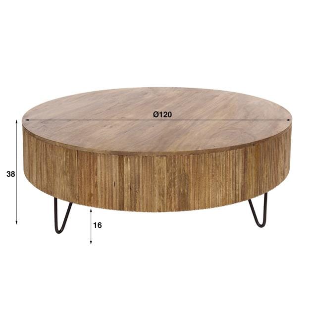 Table Basse Bois 120 cm Dimensions