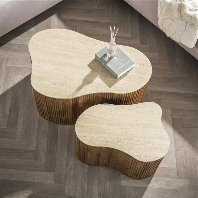 Table Basse Ceramique Design Vue Dessus