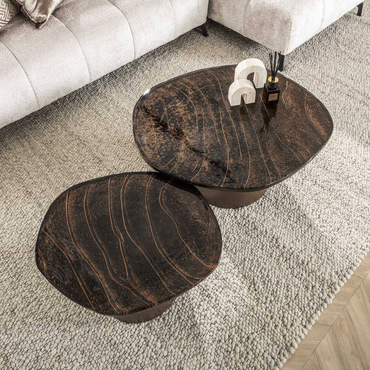 Table Basse En Verre Vue Dessus