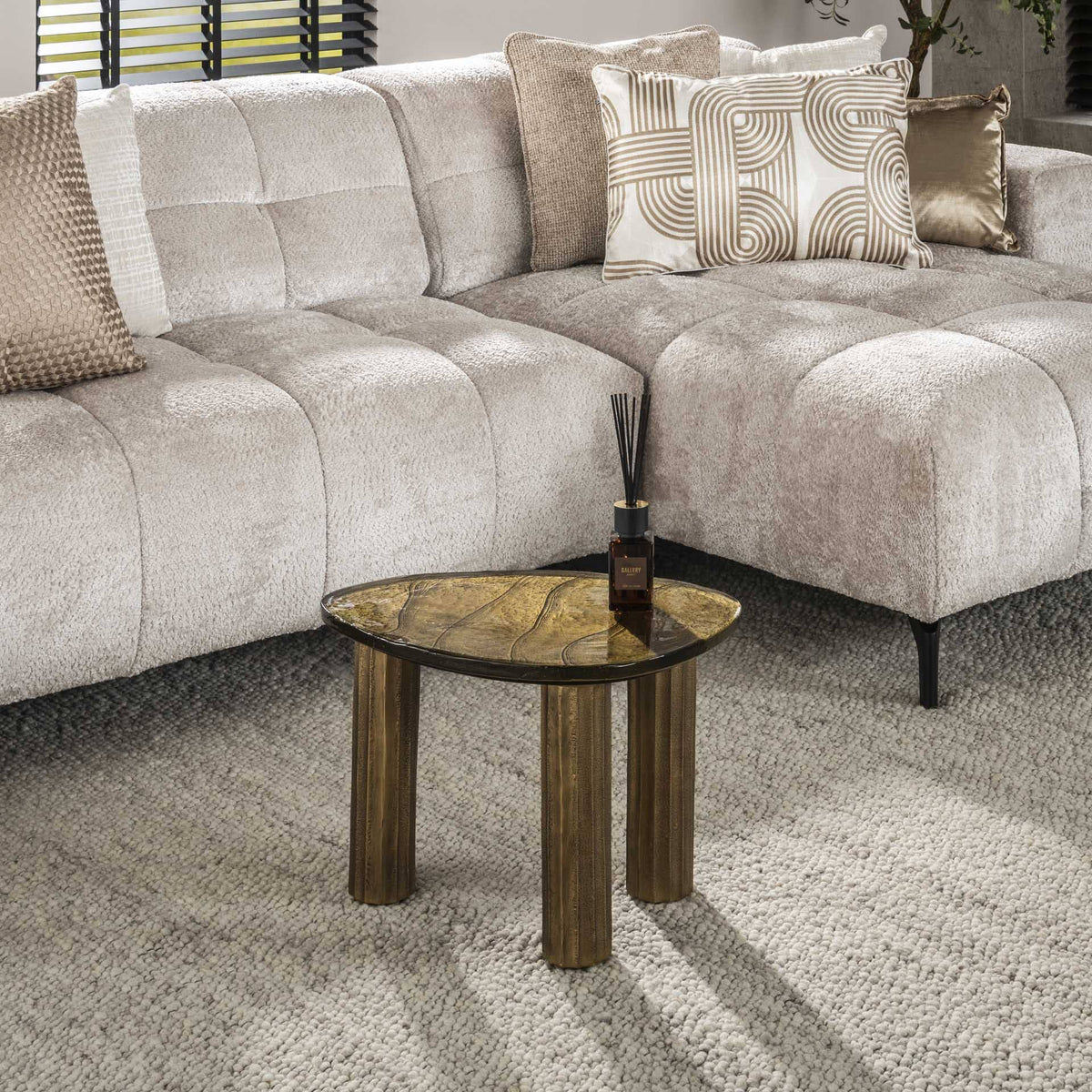 Table Basse Verre S Doree