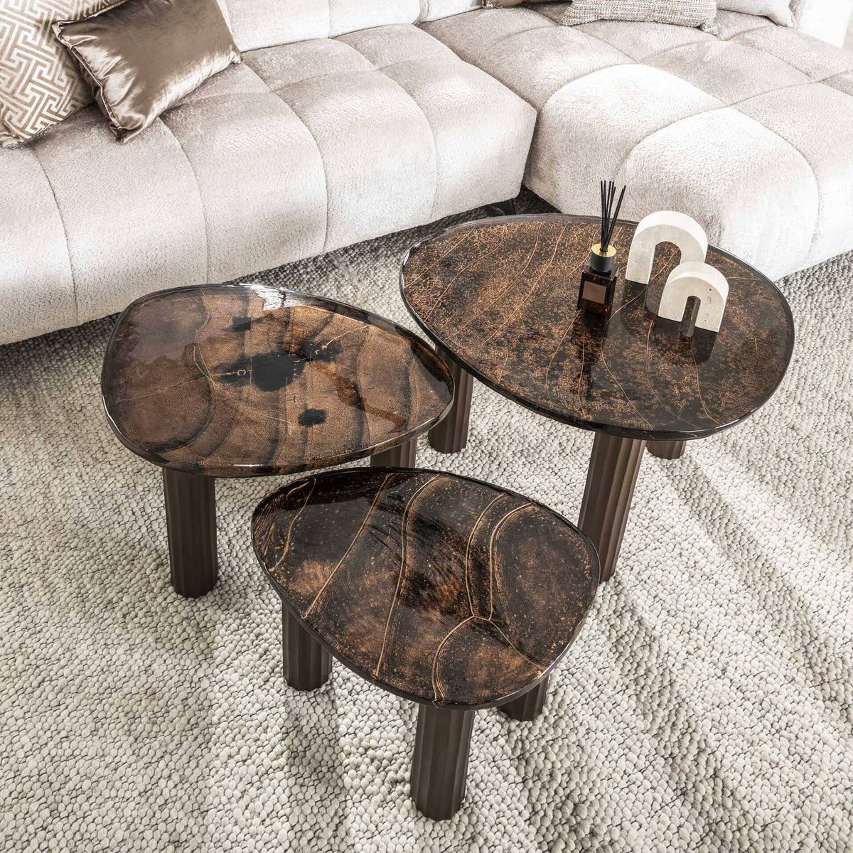 Table Basse Verre Vue Dessus