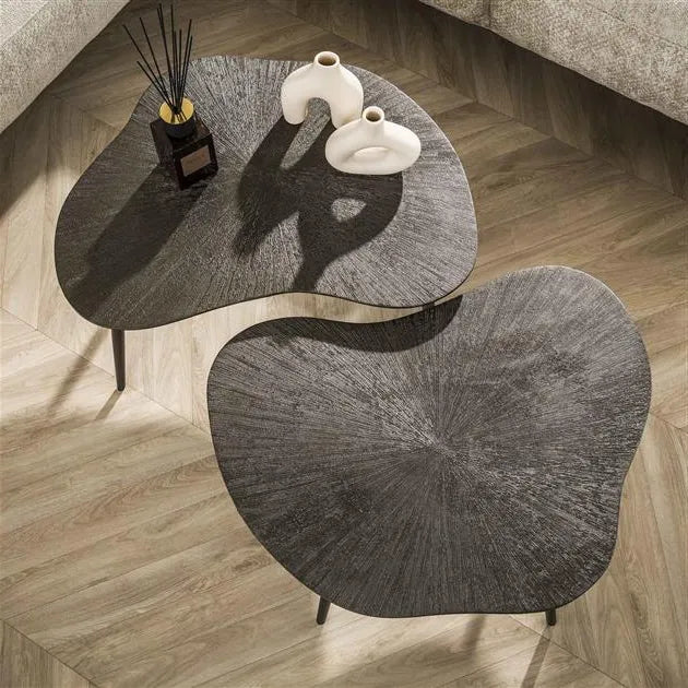 Table Basse en Métal Vue Dessus