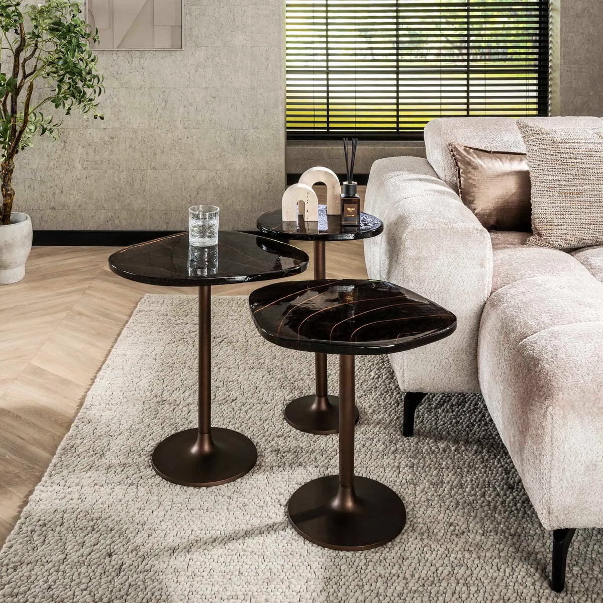 Table D&#39;Appoint Verre Et Métal