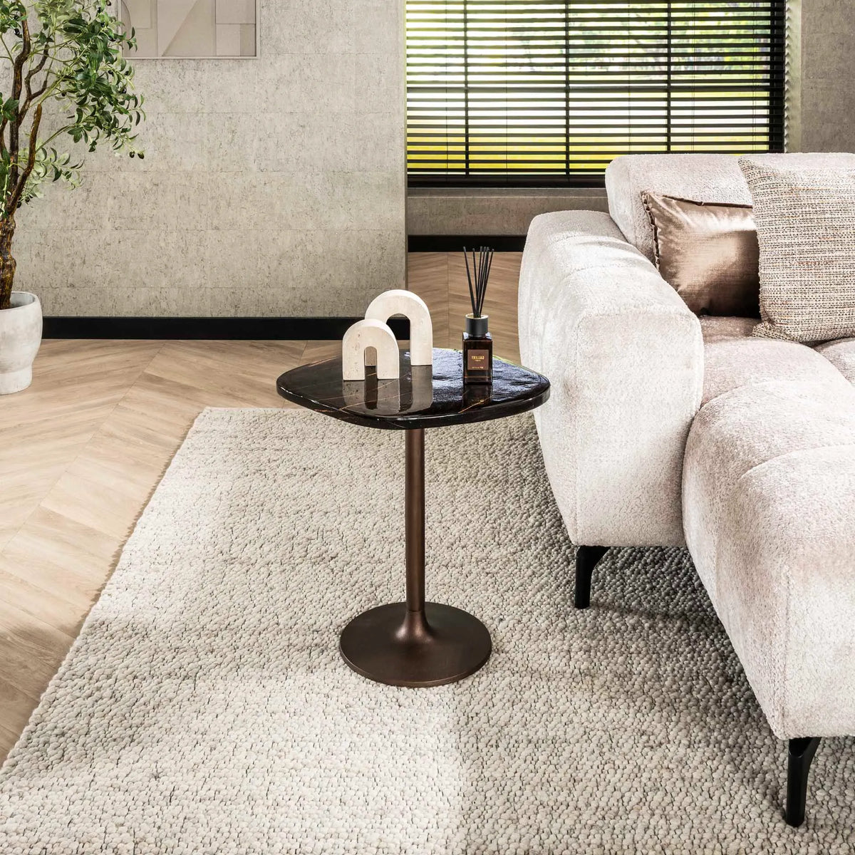 Table D&#39;Appoint Verre Et Metal M