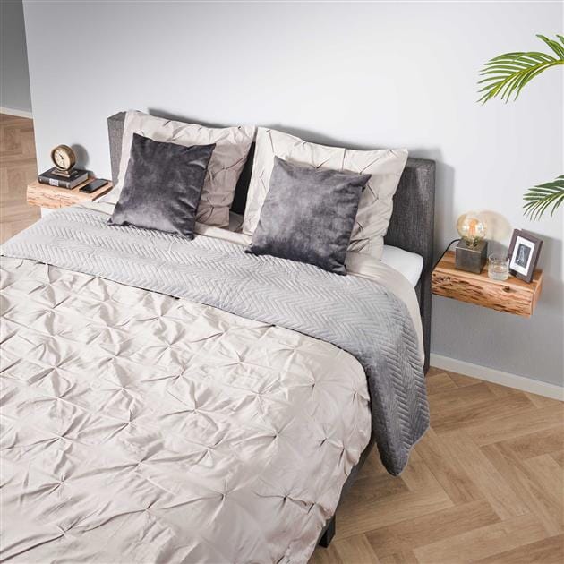 Table De Chevet Suspendue Acacia Dans un chambre