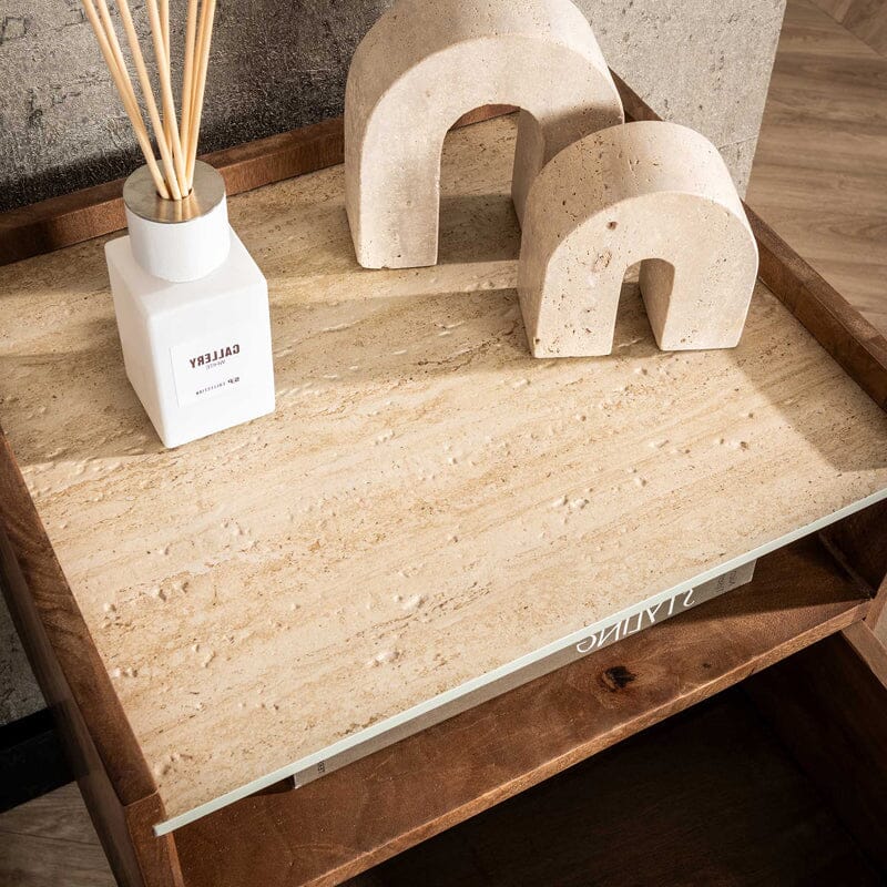 Table De Chevet Suspendue Bois Details