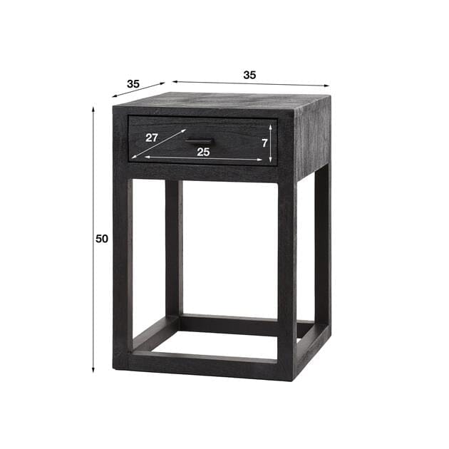 Table De Chevet Vintage 1 Tiroir Dimensions