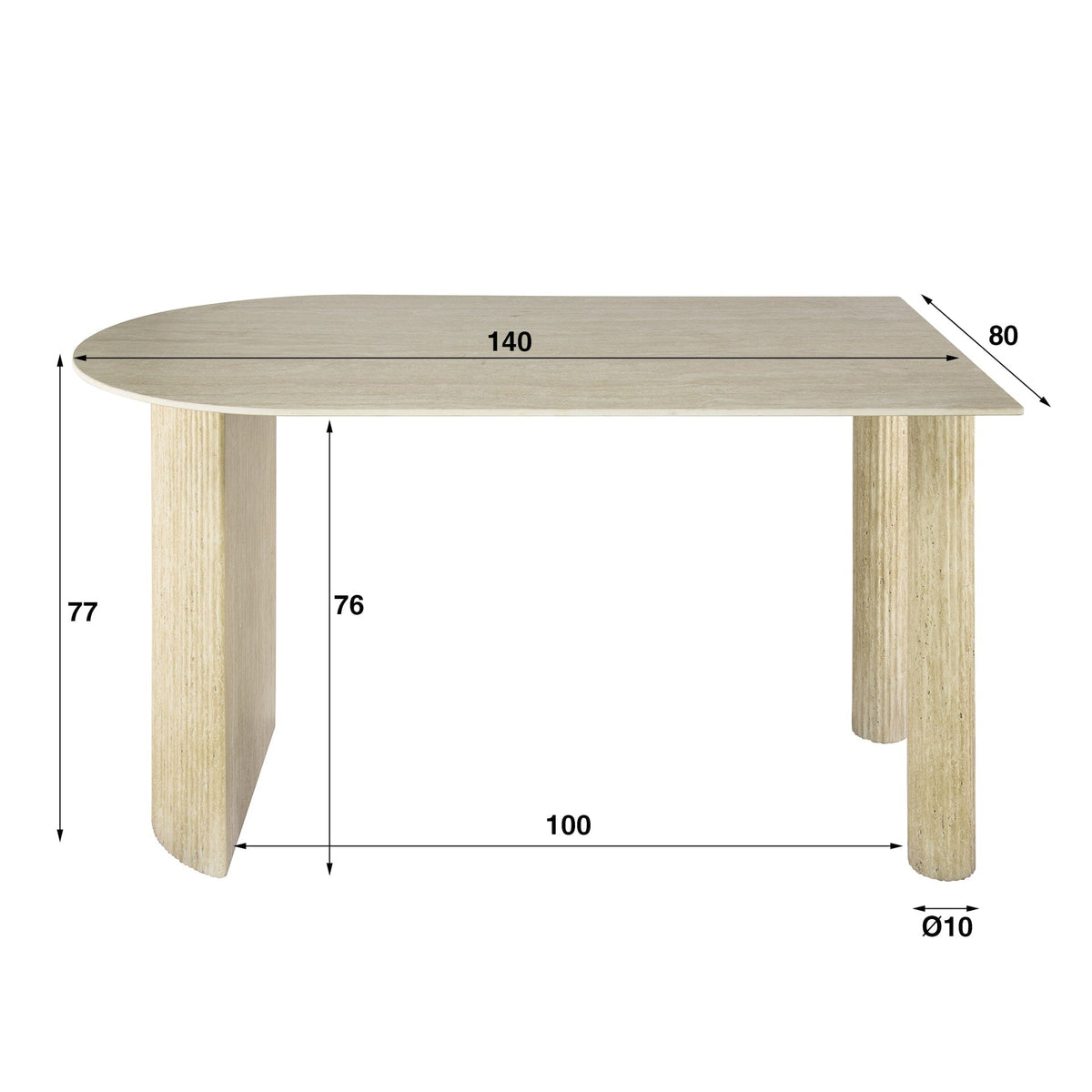Table à Manger 140cm Dimensions