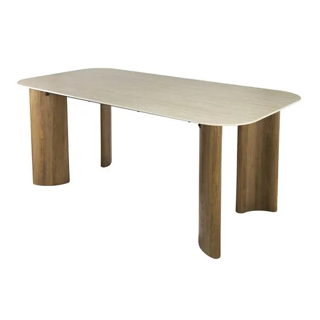 Table à Manger Ceramique 180cm Fond Blanc