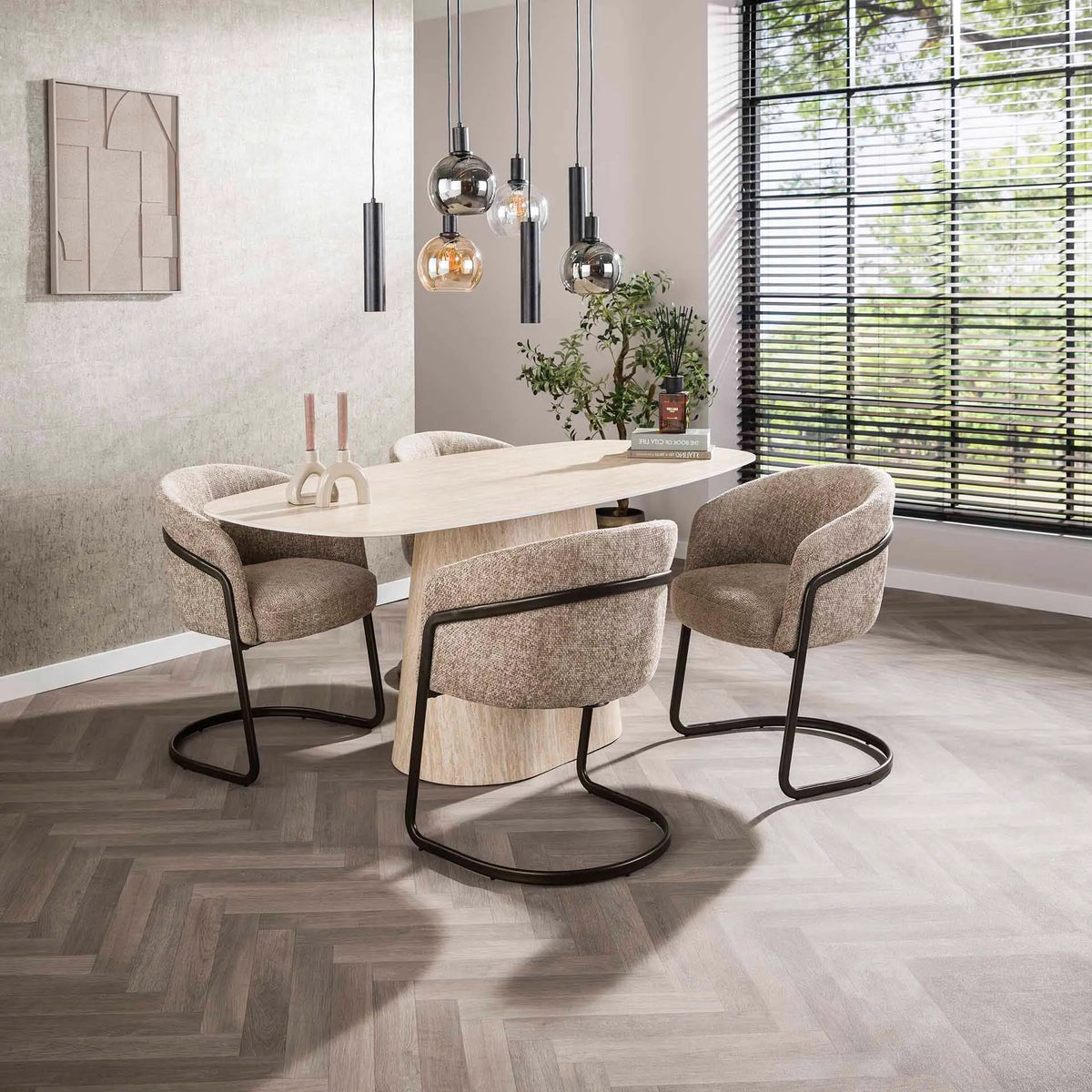 Table à Manger en Céramique 4 Chaise